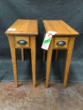 Lot of (2) Wooden End Tables