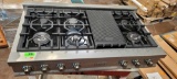 ZLINE 48in Rangetop in DuraSnow Stainless with 7 Gas Burners*PREVIOUSLY INSTALLED*