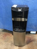 Primo Electronic Control Black & Stainless Steel Bottom Load Hot/Cold Water Cooler