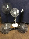Lot of (5) Assorted Fans*DOES NOT TURN ON*