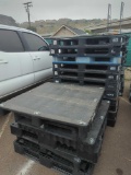 Lot of (25) Assorted Sized Plastic Pallets