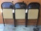 Lot of (3) Folding Metal Chairs