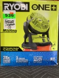 Ryobi 18v Portable Bucket Top Misting Fan Kit*COMPLETE*