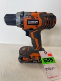 Ridgid 18V Li-Ion 1/2in. Cordless Drill/Driver**TURNS ON**