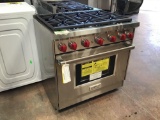 WOLF 36in. Pro-Style Gas Range with 6 Dual-Stacked Sealed Burners*UNUSED*