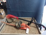 LOT OF (2) ELECTRIC TORO STRING TRIMMER BLACK & DECKER HEDGE TRIMMER