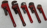 Box Lot of Assorted Pipe Wrenches