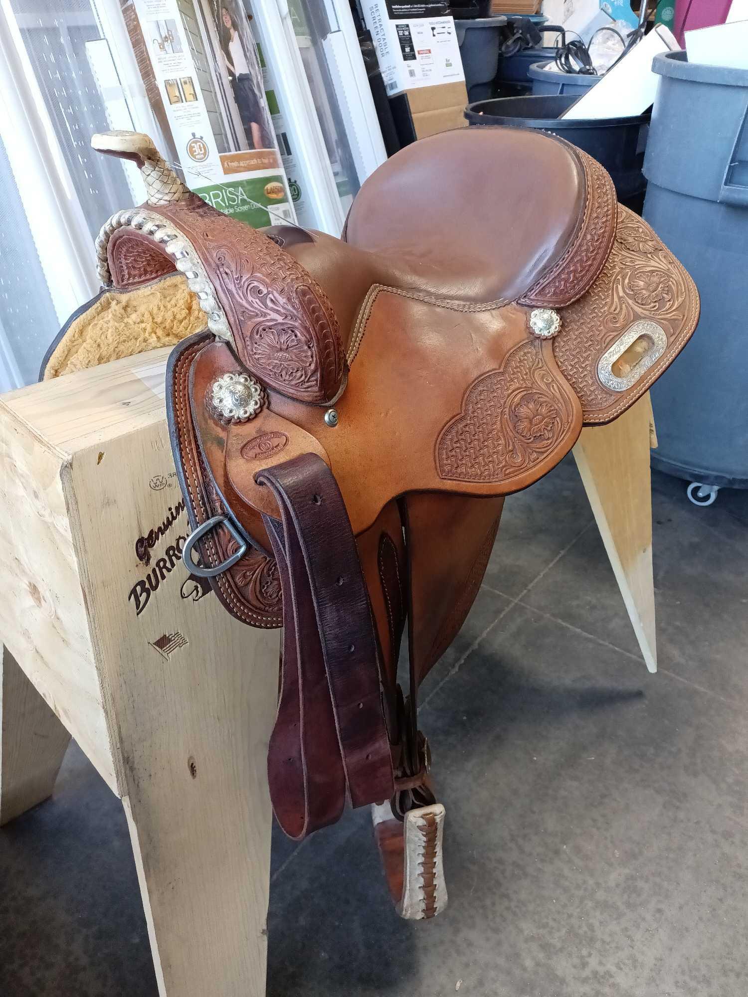 McDaniel Saddles Used Cutting Horse Saddle Proxibid