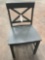 StyleWell Cedarville Dark Gray Wood Dining Chair with Cross Back