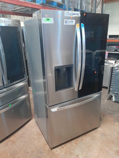 LG 26 cu. ft. Smart InstaView Counter Depth MAX French Door Refrigerator*COLD*PREVIOUSLY INSTALLED*