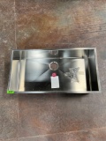 Rohl Forze 37-1/2in. Undermount Single Basin Stainless Steel Kitchen Sink