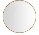 Round Convex Mirror in Gold