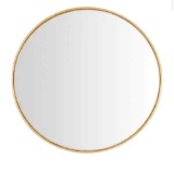 Round Convex Mirror in Gold