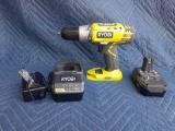 Ryobi 18V 1/2in.Lithium- Ion Driver Drill*TURNS ON*
