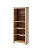 StyleWell 4-Shelf Unfinished Natural Pine Wood Standard Bookcase