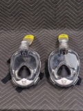 Lot of(2) Adult AIRE FREE BREATHING SNORKELING MASK
