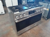 Dacor 48in. Freestanding Professional Dual Fuel Smart Range with 6 Sealed Burners, Double Oven