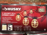 (3) Husky 5 Socket 50ft. String light