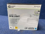 (8) Commercial Electric 5in. 2-pack Led spin lights