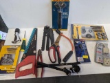Box Lot of Assorted Lights and Tools