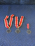 Lot of (3)German WWII Knights Cross 1939