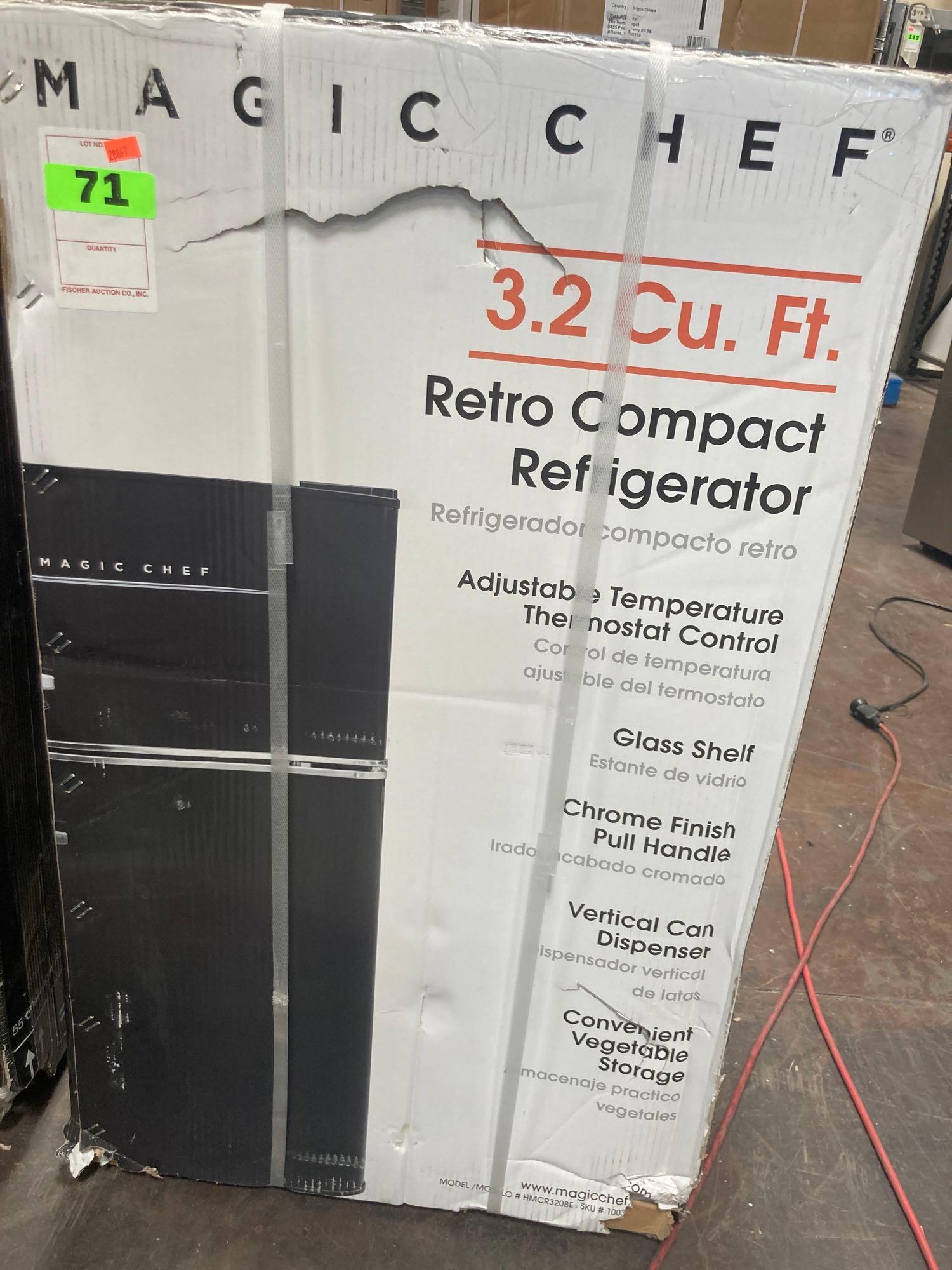 HMCR320BE by Magic Chef - 3.2 Cu. Ft. Retro 2-Door Refrigerator