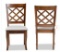 Braxton Studio Verner Grey and Walnut Brown Dining chair (Set of 2)
