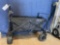 Black Collapsible Folding Wagon with Small Wheels