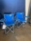 (2) Quik Chair Kids Blue Folding Chairs