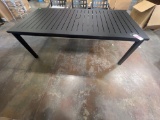7ft. Outdoor Square Dining Table With Umbrella Hole