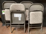 (4) Meco Folding Deluxe Chairs in Chickory Cabin