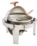 Table Top Unlimited 5PC 6.3 QT Roll Top Chafing Dish