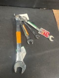 Lot of (4) Assorted Size Wrenches