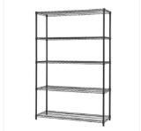 Trinity Black Anthracite 5-Tier Steel Wire Shelving Unit