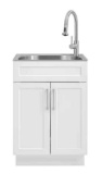 Glacier Bay All in One 24 in. Laundry Sink Cabinet