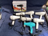 Box Lot of Assorted Hair Dryers