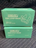 Lot of (16) Boxes of Ear Loop Masks