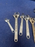 Box Lot of Adjustable End Wrenches