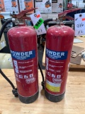 Lot of (2) Powder Fire Extinguishers