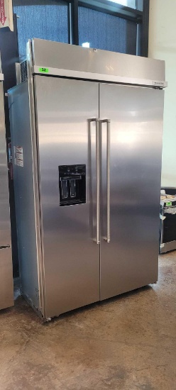 KitchenAid Built-In Side by Side Refrigerator in Stainless Steel with PrintShield Finish*COLD*