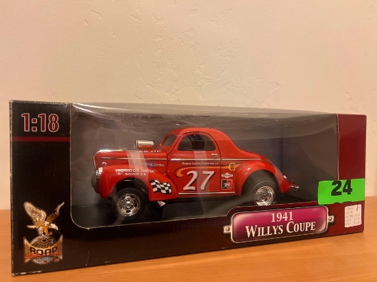 1941 Willys Coupe 1/18 Die Cast Collectible