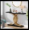 TribeSigns Narrow Faux Marble Sofa Table