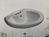 Glacier Bay White pedestal lavatory basin*COMPLETE*