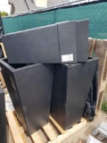 Lot of (5) Assorted Large Planter Boxes*DAMAGED*