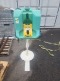 Standing eye wash station
