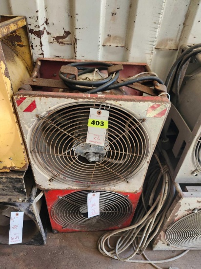 (2) Industrial Electric Fans