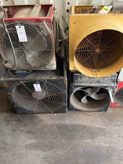 Lot of (4) Industrial Fans