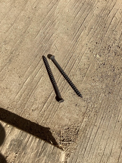 Bucket of assorted wood screws
