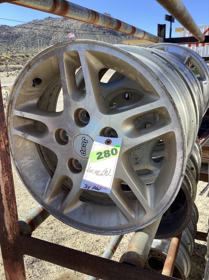 Lot of (8) assorted rims