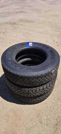 (3)Goodyear G282 MSD tires
